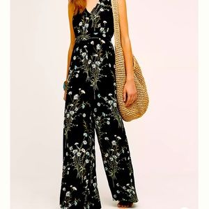 Anthropologie floral Jumpsuit